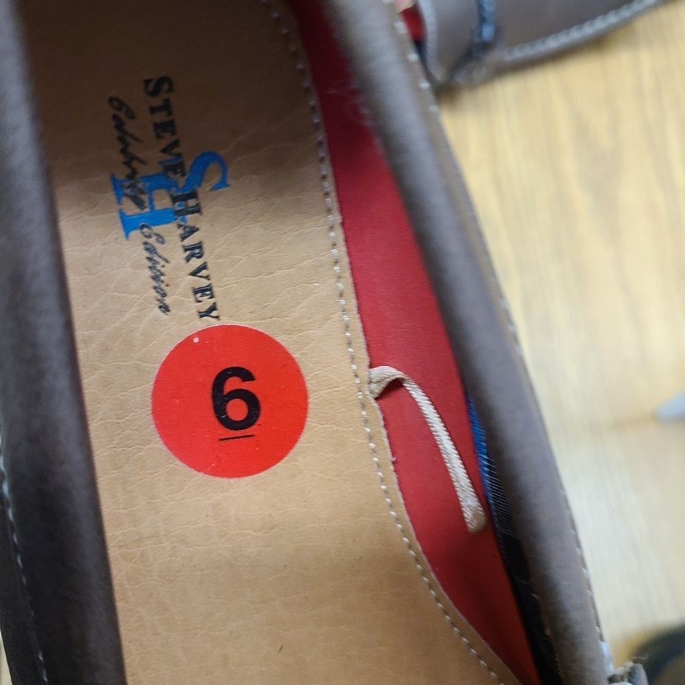 Steve Harvey Brown Loafers Size 6 - Picture 7 of 7
